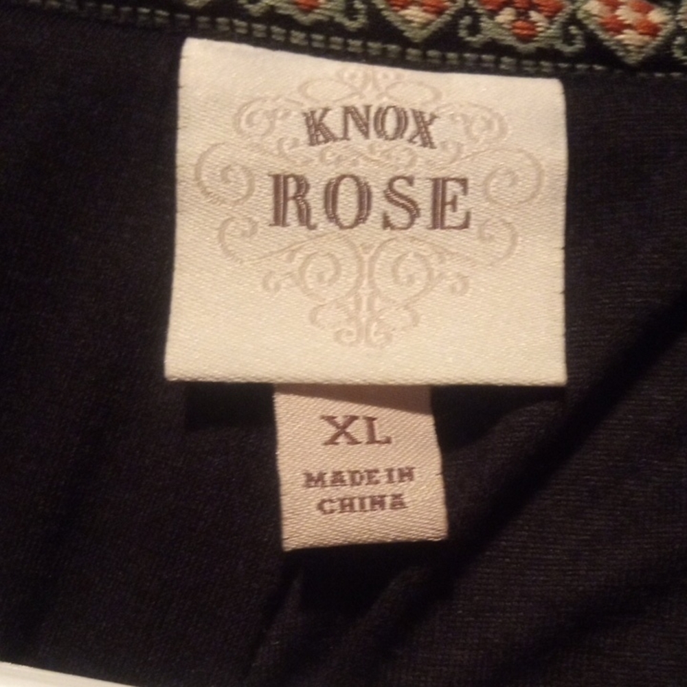Knox Rose Elegant Black Top